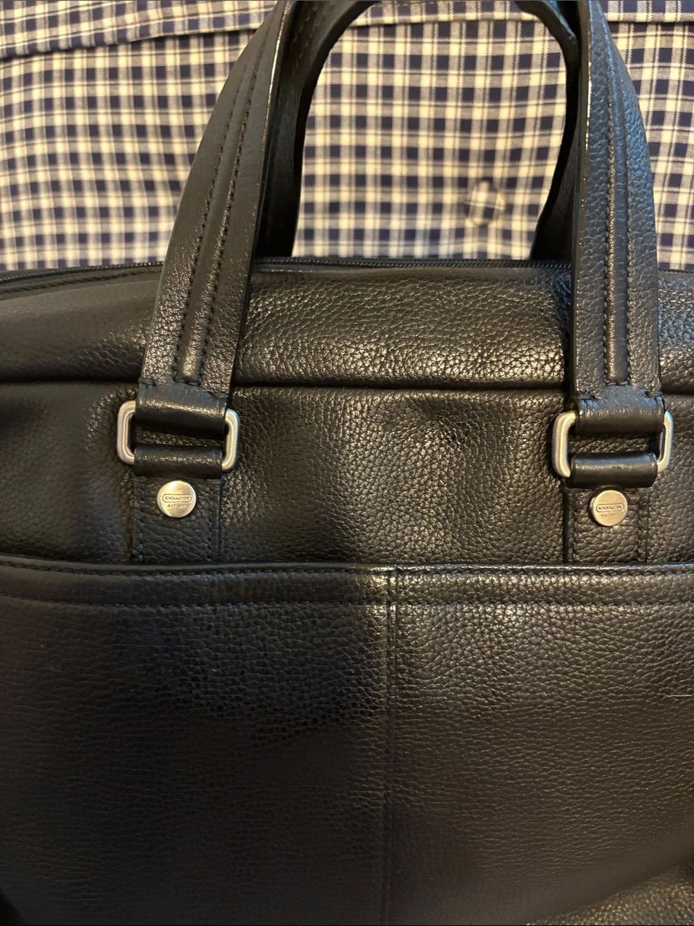 Coach Transatlantic 2way  Briefcase with Top Handles and Removable Strap